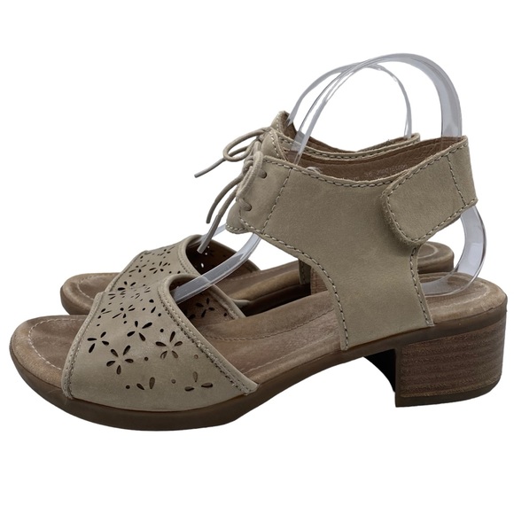 Dansko Sandals Liz Beige Leather Casual Comfort Neutral Womens Size 7.5 - Picture 11 of 11